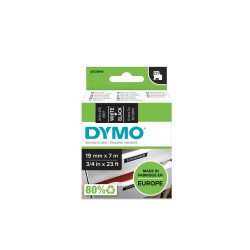 Feliratozógép szalag Dymo D1 S0720910/45811 19mmx7m, ORIGINAL, fehér/fekete Irodatechnika, kellékei Dymo