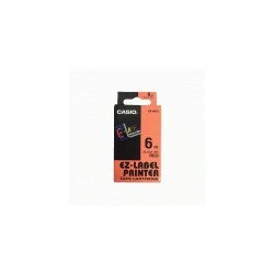 Feliratozógép szalag XR-6RD1 6mmx8m Casio piros/fekete Irodatechnika, kellékei Casio