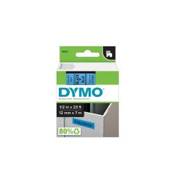 Feliratozógép szalag Dymo D1 S0720560/45016 12mmx7m, ORIGINAL, fekete/kék Irodatechnika, kellékei Dymo