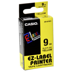Feliratozógép szalag XR-9YW1 9mmx8m Casio fekete/sárga Irodatechnika, kellékei Casio