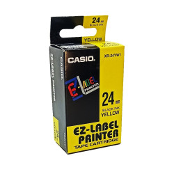 Feliratozógép szalag XR-24YW1 24mmx8m Casio fekete/sárga Irodatechnika, kellékei Casio