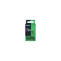 Feliratozógép szalag XR-12GN1 9mmx8m Casio zöld/fekete Irodatechnika, kellékei Casio