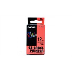 Feliratozógép szalag XR-12RD1 9mmx8m Casio piros/fekete Irodatechnika, kellékei Casio