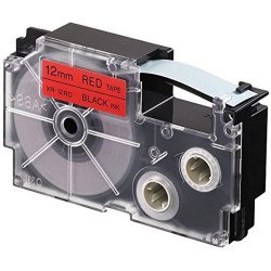 Feliratozógép szalag XR-12RD1 9mmx8m Casio piros/fekete Irodatechnika, kellékei Casio