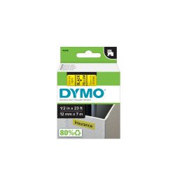 Feliratozógép szalag Dymo D1 S0720580/45018 12mmx7m ORIGINAL fekete/sárga Irodatechnika, kellékei Dymo