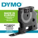 Feliratozógép szalag Dymo D1 S0720610/45021 12mmx7m ORIGINAL fehér/fekete