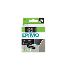 Feliratozógép szalag Dymo D1 S0720610/45021 12mmx7m ORIGINAL fehér/fekete Irodatechnika, kellékei Dymo