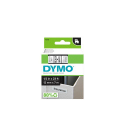 Feliratozógép szalag Dymo D1 S0720530/45013 12mmx7m ORIGINAL fekete/fehér Irodatechnika, kellékei Dymo