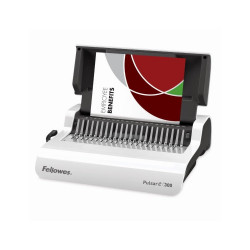 Spirálozógép, műanyag spirálkötéshez, elektromos, 300lap, Fellowes® Pulsar-E Irodatechnika, kellékei Fellowes