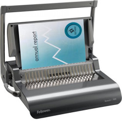 Spirálozógép, műanyag spirálkötéshez, manuális, 500lap, Fellowes® Quasar+ Irodatechnika, kellékei Fellowes