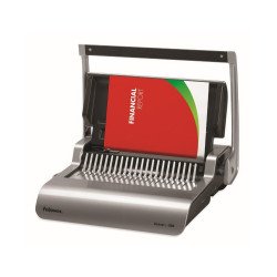 Spirálozógép, műanyag spirálkötéshez, manuális, 500lap, Fellowes® Quasar+ Irodatechnika, kellékei Fellowes