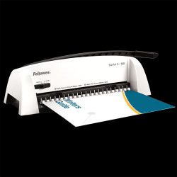 Spirálozógép, műanyag spirálkötéshez, manuális, 120lap, Fellowes® Starlet 2+ Irodatechnika, kellékei Fellowes