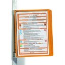 Bemutatótábla tartó, Durable Vario® Magnet Wall 5, narancssárga