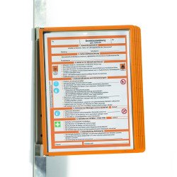 Bemutatótábla tartó, Durable Vario® Magnet Wall 5, narancssárga Irodatechnika, kellékei Durable