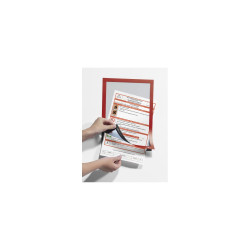 Infókeret A4, Durable Duraframe® piros Irodatechnika, kellékei Durable