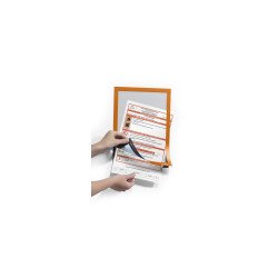 Infókeret A4, XXL csomag, 10 db/doboz, Durable Duraframe® narancssárga Irodatechnika, kellékei Durable