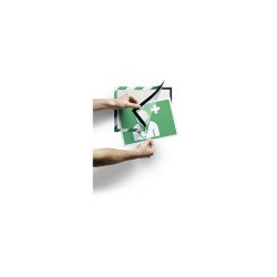 Infókeret A4, öntapadó mágneses záródás 2 db/csomag, Durable Duraframe® Security, zöld/fehér Irodatechnika, kellékei Durable