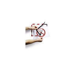 Infókeret A4, öntapadó mágneses záródás 2 db/csomag, Durable Duraframe® Security, piros/fehér Irodatechnika, kellékei Durable