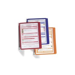 Bemutatótábla tartó, fali, 5 db táblával, Durable Vario® Wall 5, narancssárga Irodatechnika, kellékei Durable
