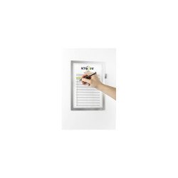 Infókeret A4, öntapadó hátlap, mágneses záródás Duraframe® Note ezüst Irodatechnika, kellékei Durable