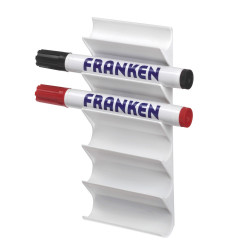 Táblamarker tartó mágneses 6 db marker tárolására alkalmas Franken fehér Irodatechnika, kellékei Franken