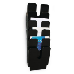Prospektustartó A4, Durable Flexiplus 6 db/csomag, fekete Irodatechnika, kellékei Durable