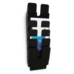 Prospektustartó A4, Durable Flexiplus 6 db/csomag, fekete Irodatechnika, kellékei Durable