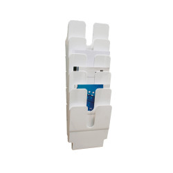 Prospektustartó A4, Durable Flexiplus 6 db/csomag, fehér Irodatechnika, kellékei Durable