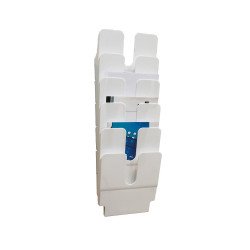 Prospektustartó A4, Durable Flexiplus 6 db/csomag, fehér Irodatechnika, kellékei Durable