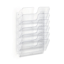 Prospektustartó A4, Durable Flexiplus 6 fekvő, áttetsző Irodatechnika, kellékei Durable