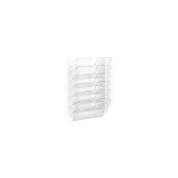 Prospektustartó A4, Durable Flexiplus 6 fekvő, áttetsző Irodatechnika, kellékei Durable