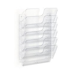 Prospektustartó A4, Durable Flexiplus 6 fekvő, áttetsző Irodatechnika, kellékei Durable