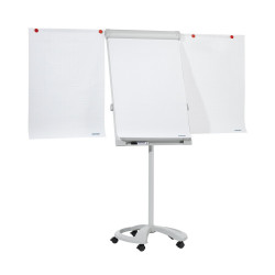 Flipchart tábla mobil 67x95cm, mágneses, 2 db segédkarral, 5 görgős Proline  FC81 Franken Irodatechnika, kellékei Franken