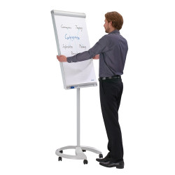 Flipchart tábla mobil 67x95cm, mágneses, 2 db segédkarral, 5 görgős Proline  FC81 Franken Irodatechnika, kellékei Franken