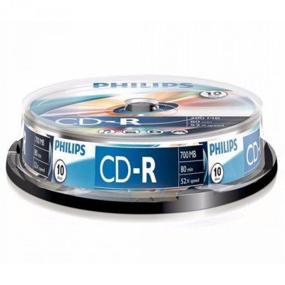 CD-R 700MB 52X cake box 10 db/doboz, Philips
