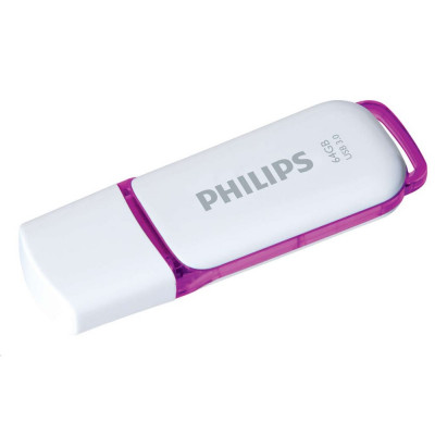 Pendrive USB 3.0 64Gb. Snow Edition Philips fehér-lila Pendrive USB 3.0 64Gb. Snow Edition Philips fehér-lila