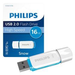 Flash Drive Snow 16Gb. 2.0 USB Philips fehér-kék Adattárolók Philips