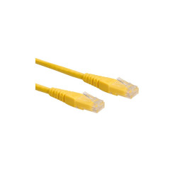 Kábel UTP CAT6, 0,5m, Roline sárga Számítástechnika és kellékei Roline