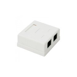 Cat.6 UTP 2xRJ45 falon kívüli öntapadó aljzat Quality Számítástechnika és kellékei Egyéb