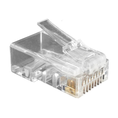 Cat.6 UTP 8P8C moduláris dugó (patch kábelre), inzertes