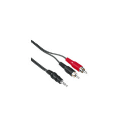 2RCA-3,5mm, JACK STEREO 5M Számítástechnika és kellékei Hama