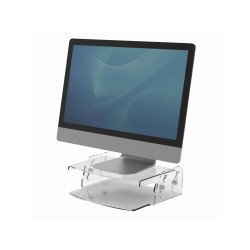 Monitorállvány, állítható, Fellowes® Clarity, átlátszó Számítástechnika és kellékei Fellowes