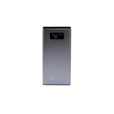 Powerbank QC10000 Alcor Power bank vésztöltő/külső akkumulátor - szürke