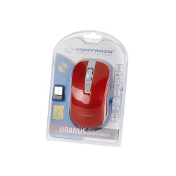 Egér vezeték nélküli 4D Uranus Esperanza piros/fehér Számítástechnika és kellékei Esperanza