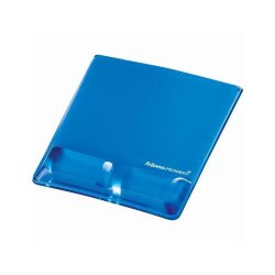 Egérpad csuklótámasszal, Fellowes® Health-V Crystal, kék Számítástechnika és kellékei Fellowes