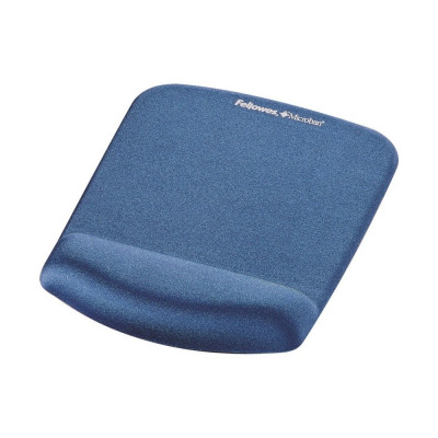 Egérpad csuklótámasszal, habtöltésű, Fellowes® PlushTouch, kék Egérpad csuklótámasszal, habtöltésű, Fellowes® PlushTouch, kék