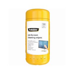 Tisztítókendő, képernyőhöz, Fellowes® 100lap,/csomag, Számítástechnika és kellékei Fellowes