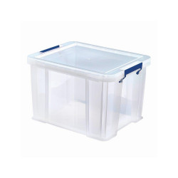 Tároló doboz, műanyag 36 liter, Fellowes® ProStore átlátszó Javítás, ragasztás, csomagolás Fellowes
