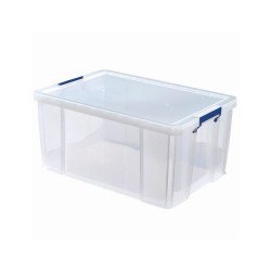 Tároló doboz, műanyag 70 liter, Fellowes® ProStore átlátszó Javítás, ragasztás, csomagolás Fellowes