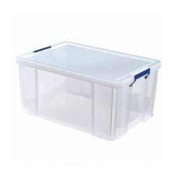 Tároló doboz, műanyag 70 liter, Fellowes® ProStore átlátszó Javítás, ragasztás, csomagolás Fellowes